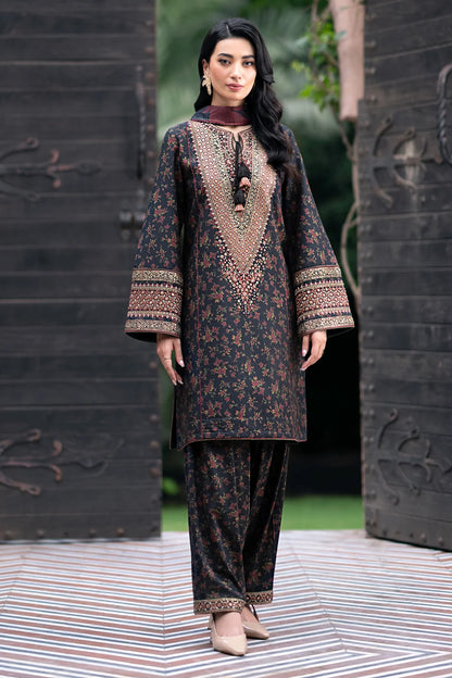 Viscose embroidered suit-Jazmin