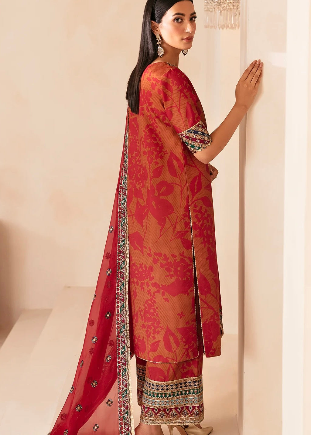 Jazmin - Embroidered Raw Silk