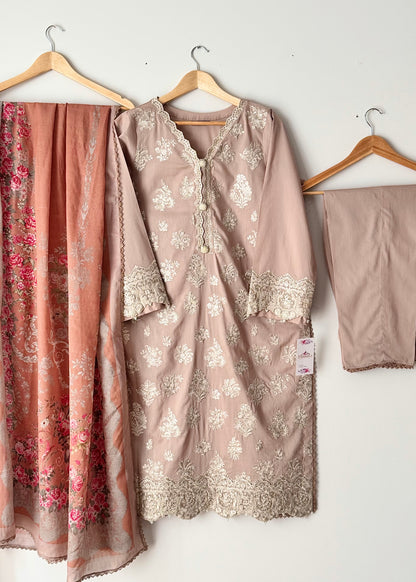 Khaadi - Embroidered Cambric Suit