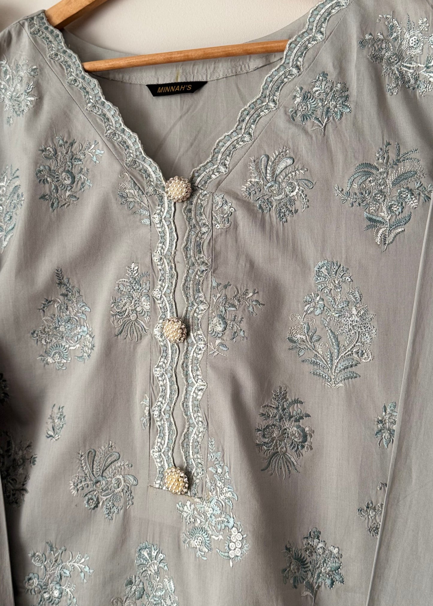 Khaadi - Embroidered Cambric Suit